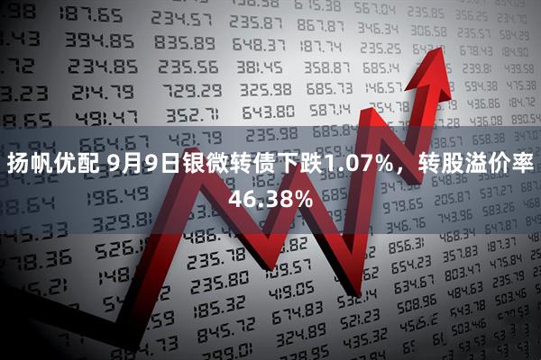 扬帆优配 9月9日银微转债下跌1.07%，转股溢价率46.38%
