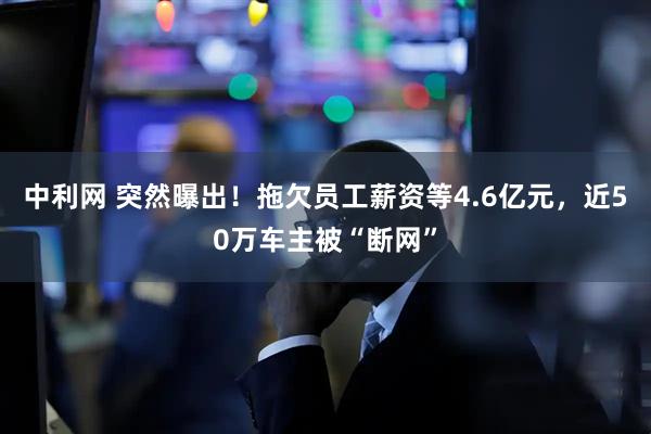 中利网 突然曝出！拖欠员工薪资等4.6亿元，近50万车主被“断网”